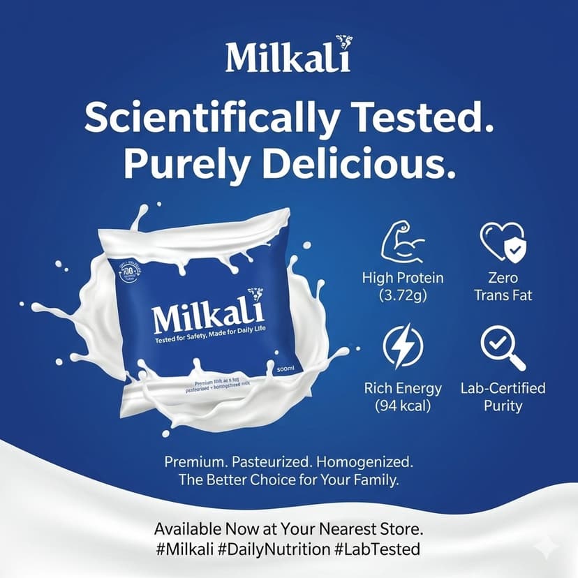Milkali 500ml Premium cow milk pack
